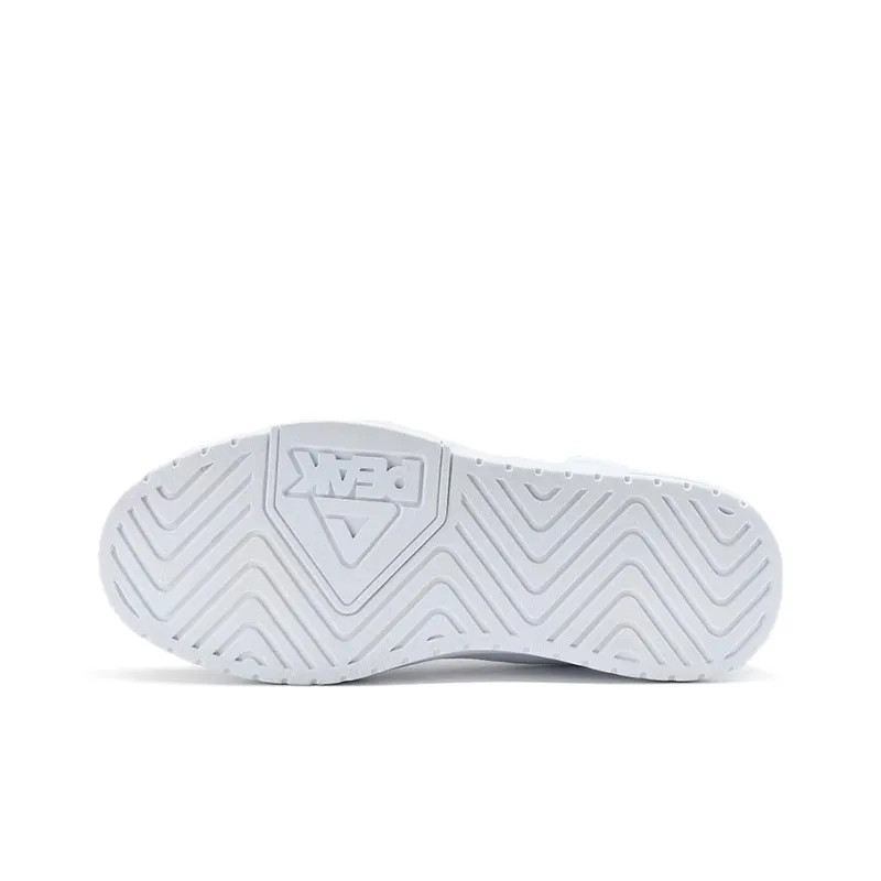 PEAK Classic Heritage Warm Wear Resistant Lightweight High Top Skateboard Shoes Men's White-4