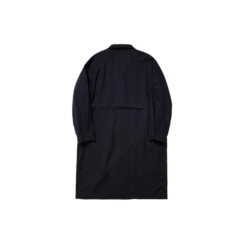 COUNTRY MOMENT Trench Coat Unisex Navy Blue-1