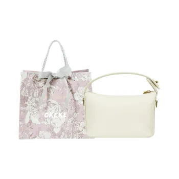 OKEKE PU Crossbody One Shoulder Handbags Regular Women's White/Black/Apricot