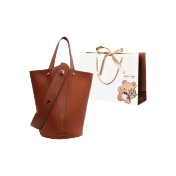ERANGBEAR PU Bucket Bags Handbags Women's Multicolor