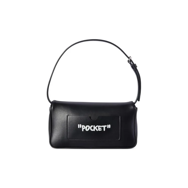 OFF WHITE Jitney Quote Shoulder Bag-3