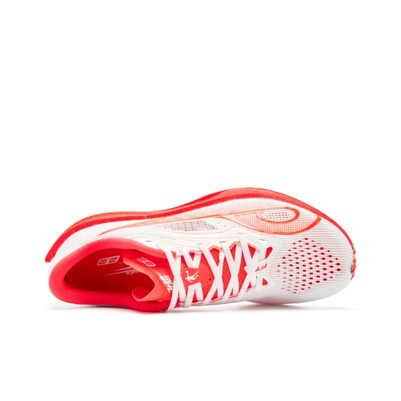 QIAODAN Feiteng 2.0 Running Shoes Men Low Top Jordan White/Flame Red-3