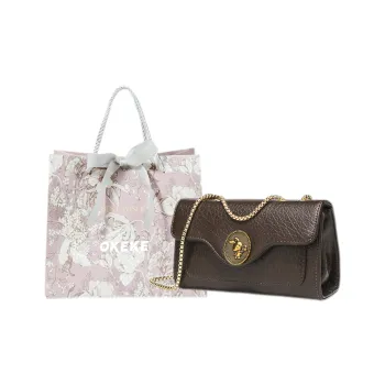OKEKE Polyurethane Shoulder Bag Regular Unisex Brown
