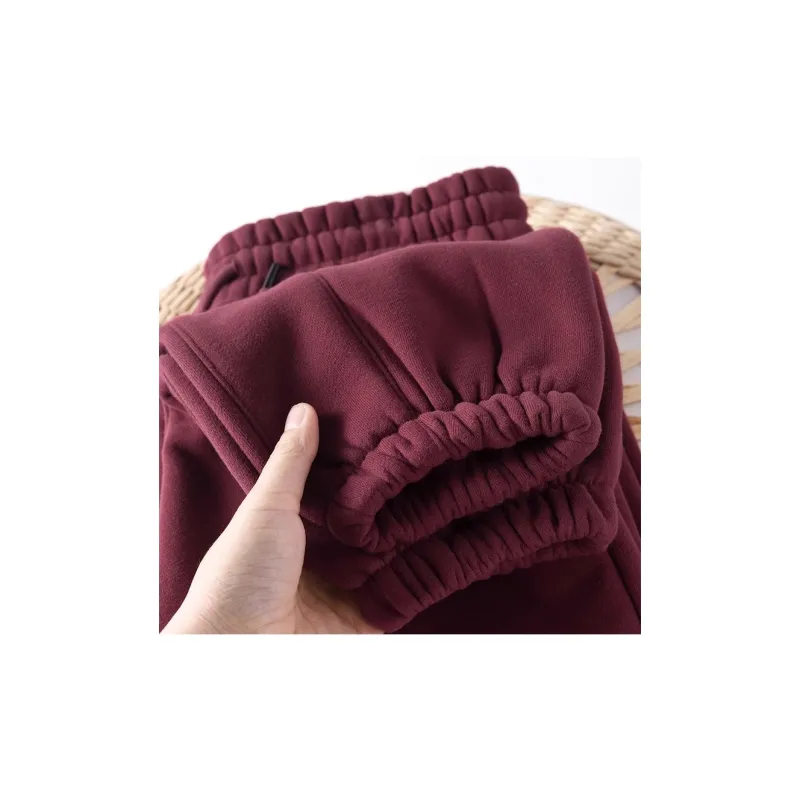 ZHONGBANGJICHU Casual Pants Women's Rusty Red-1