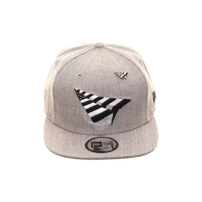 New Era X Paper Planes Grey Boy Crown 9Fifty Snapback Hat-1