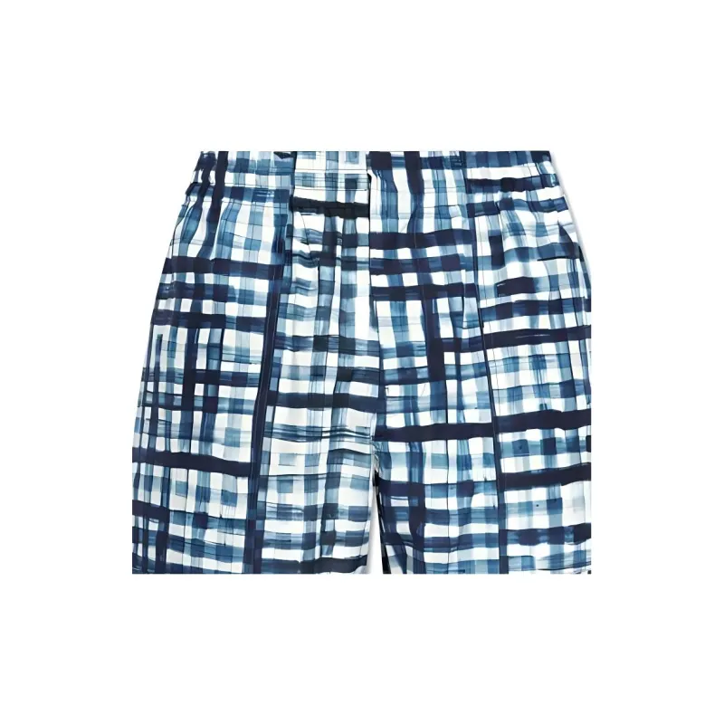 Bottega Veneta Plaid Pattern Shorts-4
