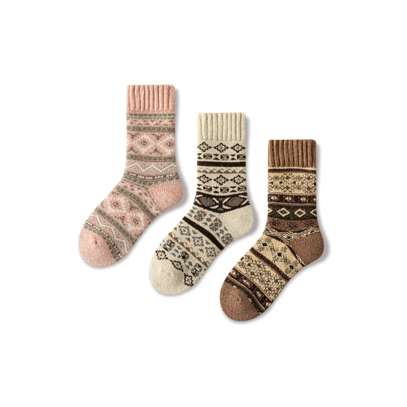 JIAZINI Mid Calf Socks Women's Combo Set-38