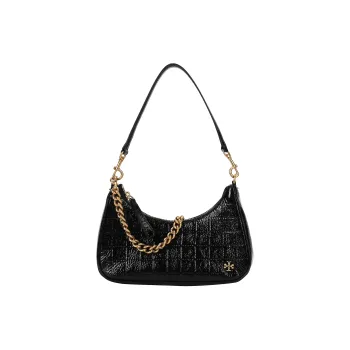 TORY BURCH TB MERCER151 MERCER Patent Leather Shoulder Bag Small Size Women's Black