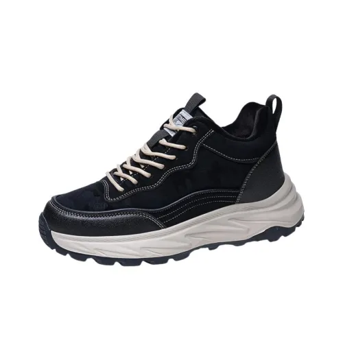 MEKY Cushioned Slip Resistant Abrasion Resistant Mid Top Casual Running Shoes Men's
