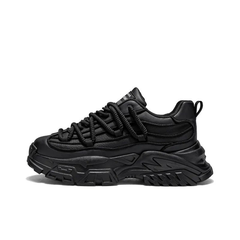 Budding Bear Slip Resistant, Abrasion Resistant, Lightweight, Height Increasing Low Top Chunky Sneakers Men's-7