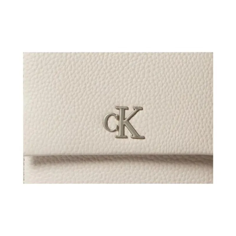 CALVIN KLEIN Minimal Collection Polyurethane Cell Phone Pouch Shoulder Bag Crossbody Bag Women's White-2