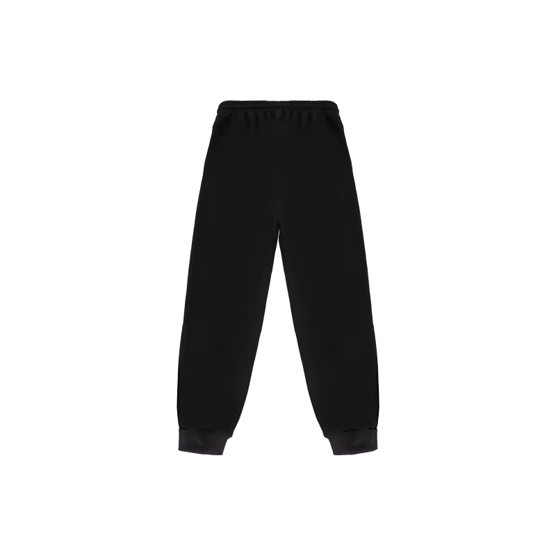 LARA STAR Athletic Trousers Unisex Black-1