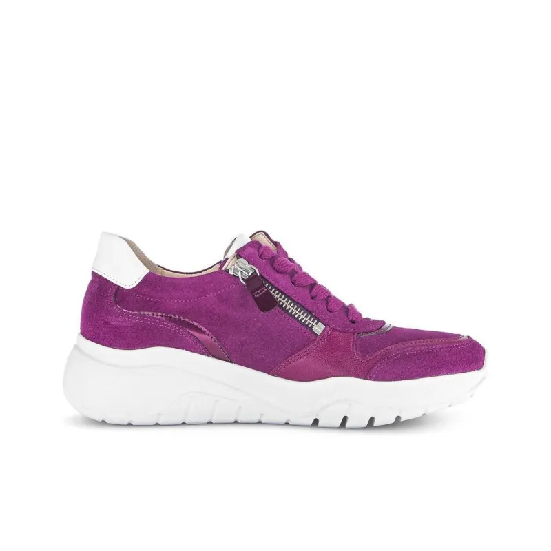 Gabor Fashion Slip-Resistant Low-Top Casual Shoes Women's Purple-2