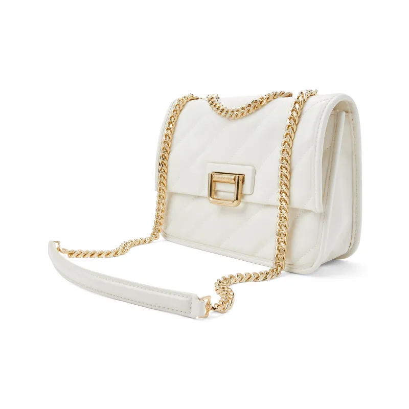 CHARLES&KEITH PU Shoulder Bag Small Size Women's _Nsec Black/Milk White-7