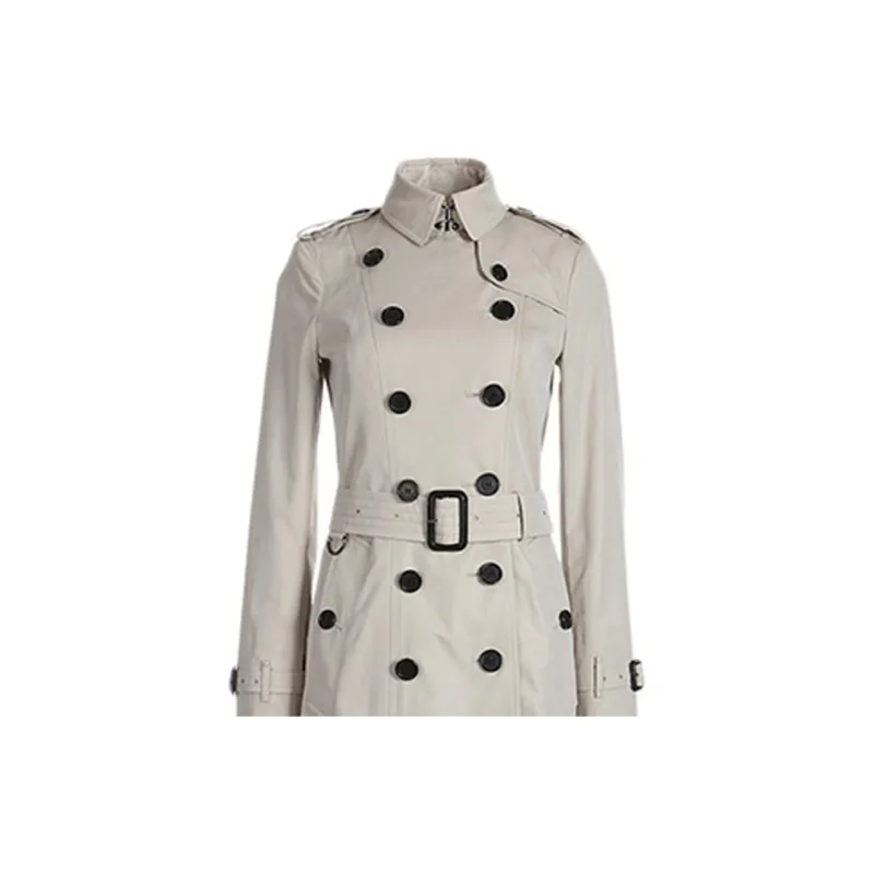 Burberry Trench Coats Women's Stone Color-3