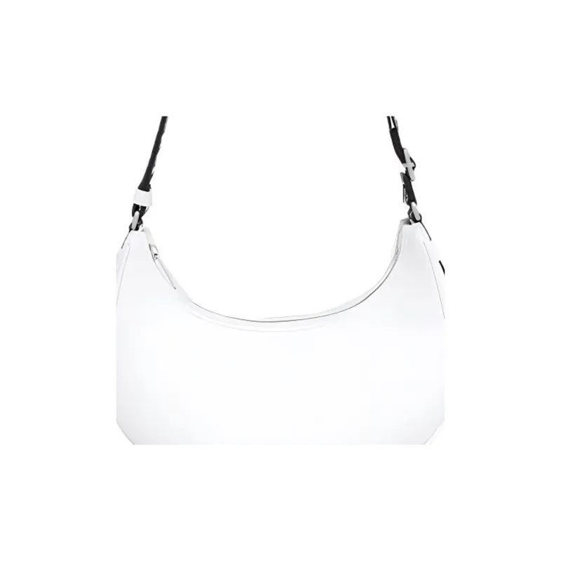 CELINE AVA Smooth Cow Leather Handbag Shoulder Bag Medium Size Women's White-2