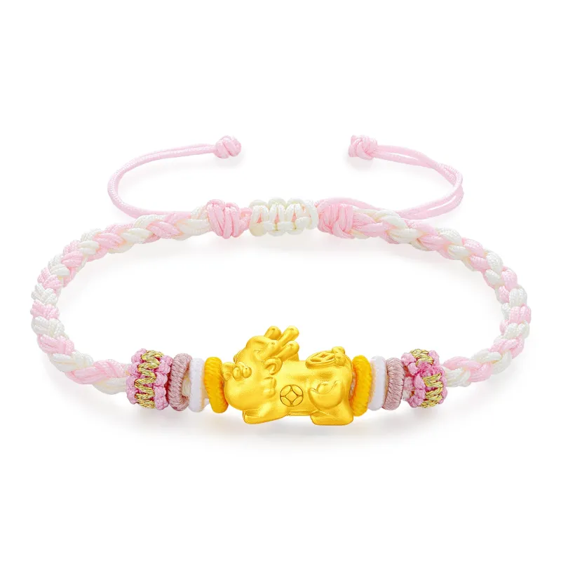 Lao Feng Xiang S990 Silver Bracelets Unisex-0