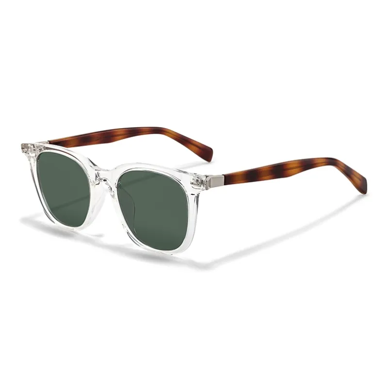 Sagawa TR/Memory Plastic Plate Round Sunglasses Unisex-8