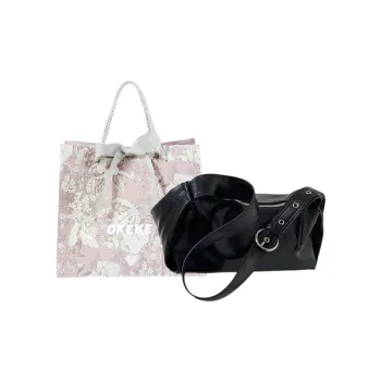 OKEKE Pu Handbag Shoulder Bag Regular Unisex Black