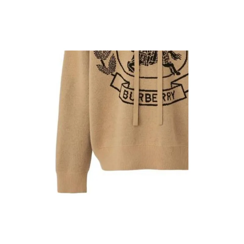 Burberry Knight Logo Knit Hoodie-4