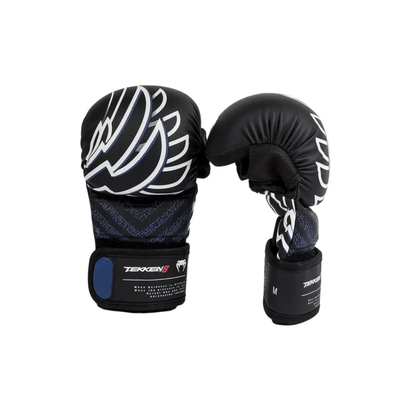 VENUM Boxing Gloves PU Sanda Unisex Black White-1