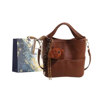 Iman's House PU Handbag Shoulder Bag Crossbody Bag Women's Brown/Coffee/Black