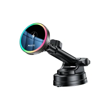 Yesido C315 Collection Suction Cup Type With Wireless Charging Function Magnetic Phone Stand