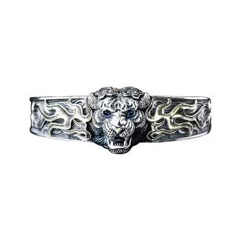 IDEE CREATIVE IDEA FOR YOU 925 Sterling Silver Copper Bangles Men's