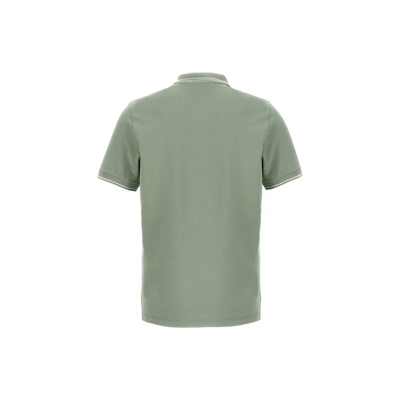 STONE ISLAND Logo Patch Short Sleeved Polo Shirt-1