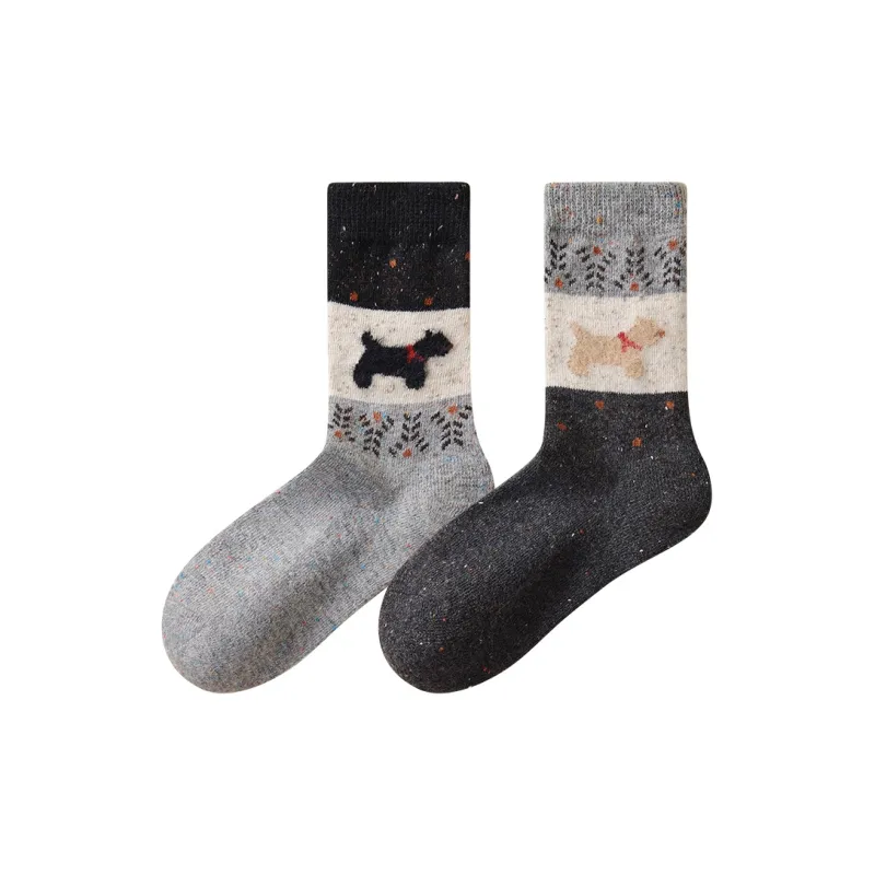 Temooues Mid Calf Socks Women's Combo Set-10