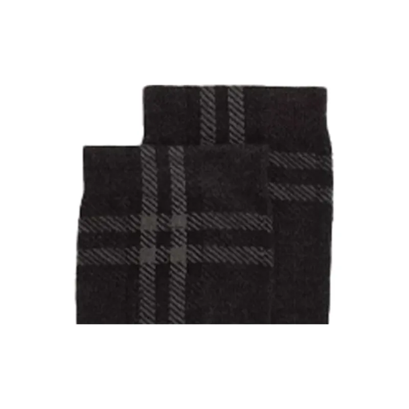 Burberry Check Intarsia Technical Socks 'Dark Charcoal'-3
