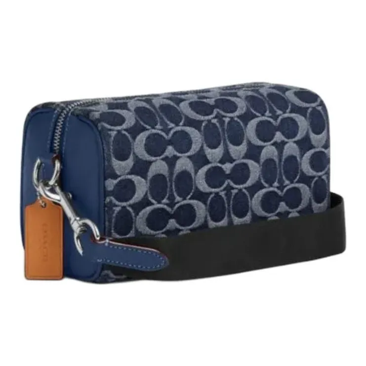 COACH AXEL Fabric Crossbody Bag Small Size Men's Ning Blue-1