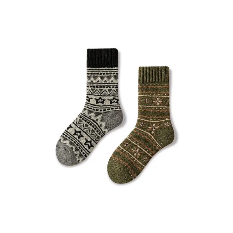 JIAZINI Mid Calf Socks Women's Combo Set-5