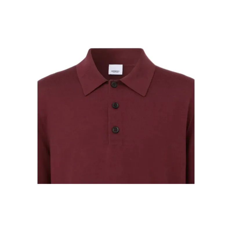Burberry Monogram Motif Logo Plaque Polo-4