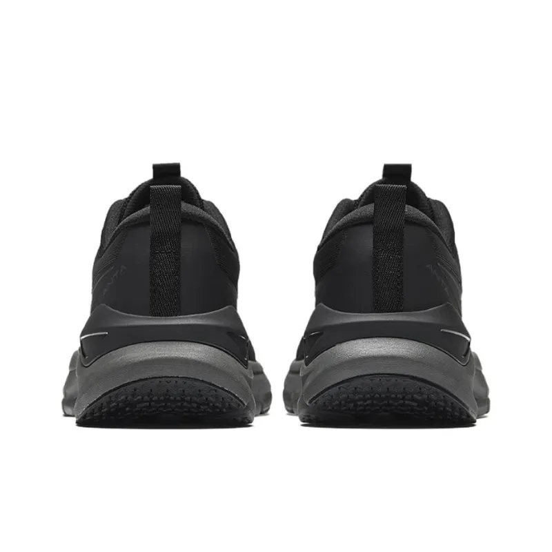 CHAOJIANTA Anti Slip Wear Resistant Low Top Casual Running Shoes Men's Basic Black-3