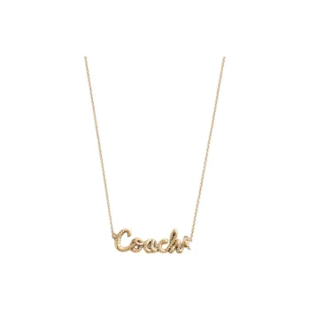 COACH Zinc Alloy, Resin Necklaces Unisex Gold
