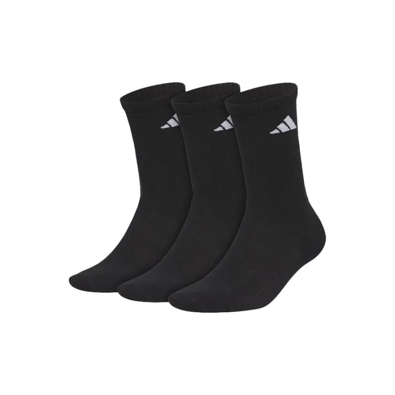 Adidas Mid Calf Socks Unisex 3 Pack Black-0