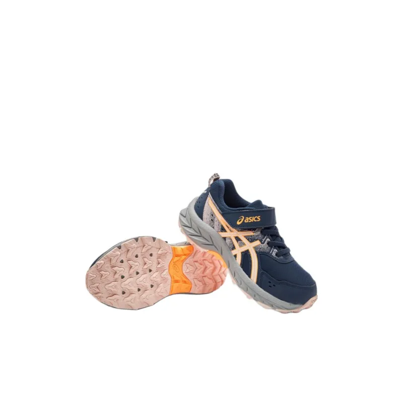 Asics PRE VENTURE 9 Anti Slip Wear Resistant Low Top Kids' Running Shoes Blue Children Aged 3 7 Years Old-3
