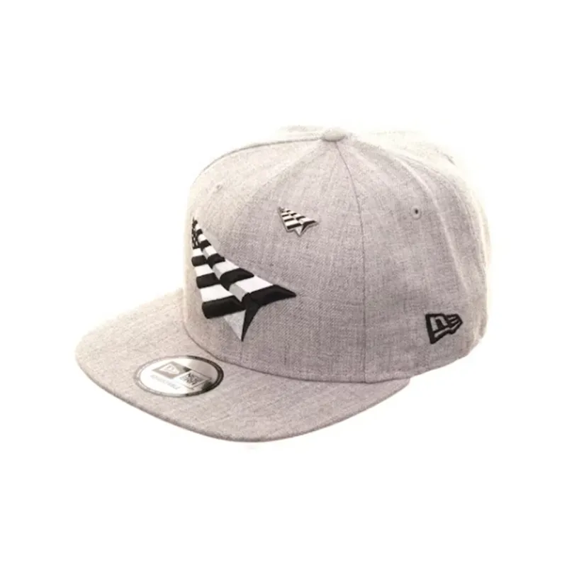 New Era X Paper Planes Grey Boy Crown 9Fifty Snapback Hat-0