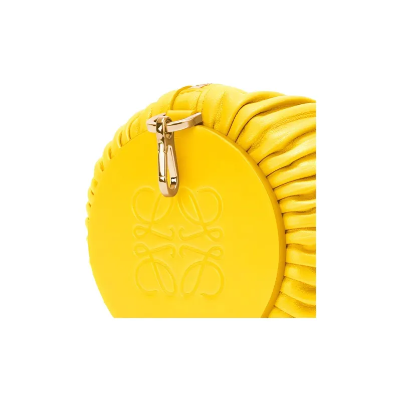 LOEWE Bracelet Cow Leather 3-in-1 Shoulder Bag Women's Lemon-4
