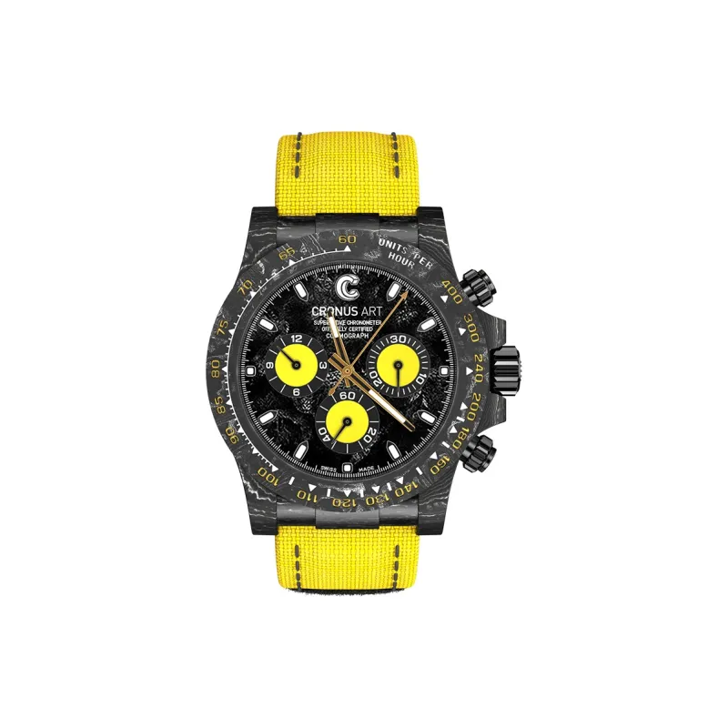 CRONUSART Cross Ditan Na Automatic Mechanical Movement Canvas Strap Watch Men's Watches White Dial-25