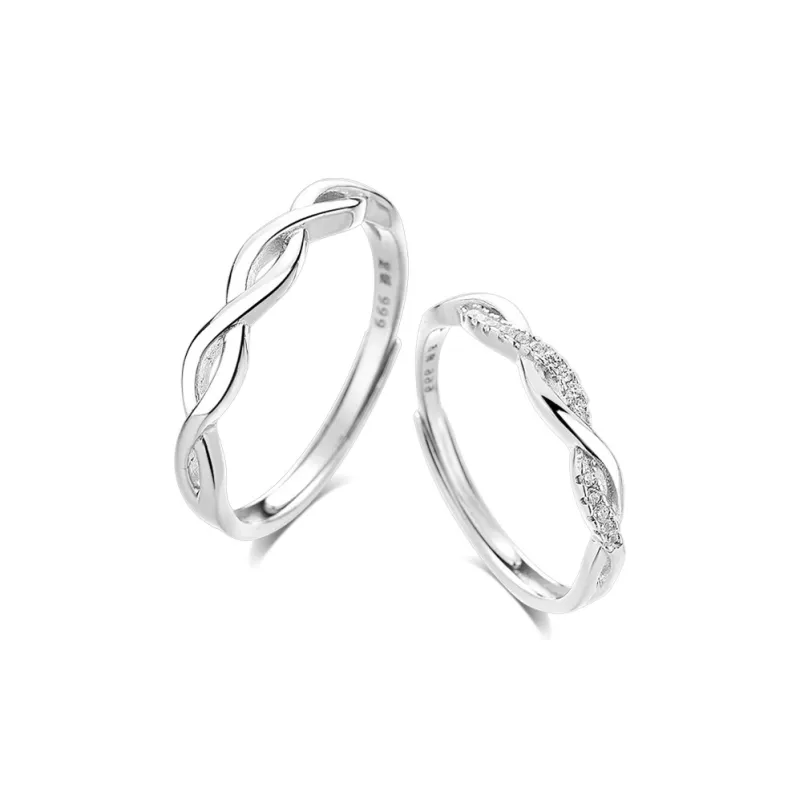 BLANK IN BLANK Sterling Silver Rings Unisex Birthday Anniversary Box-0