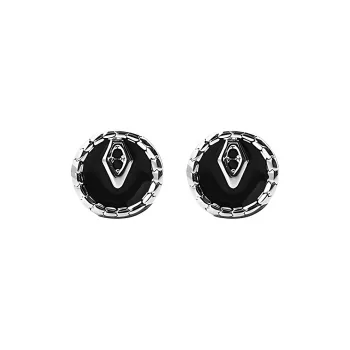 MAGICPOLE 999 Fine Silver Stud Earrings Men's Silver