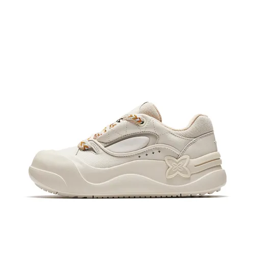 Anta Anti Slip Wear Resistant Low Top Casual Shoes Women's Beige