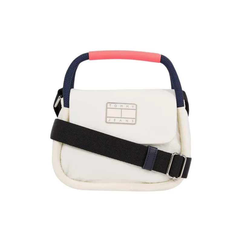 Tommy Hilfiger Nylon With Polyurethane Shoulder Bag, Crossbody Bag, Handbag Women's White-0