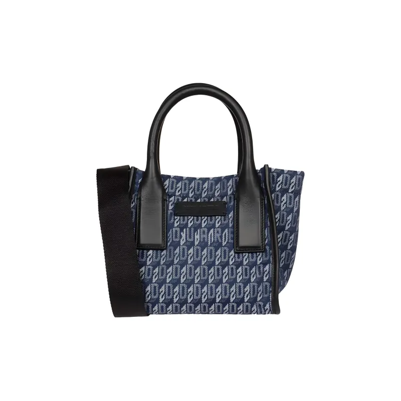 DSQUARED 2 Tote Bag Shopping Bag Shoulder Bag Crossbody Bag Handbag Unisex Blue/Black-0