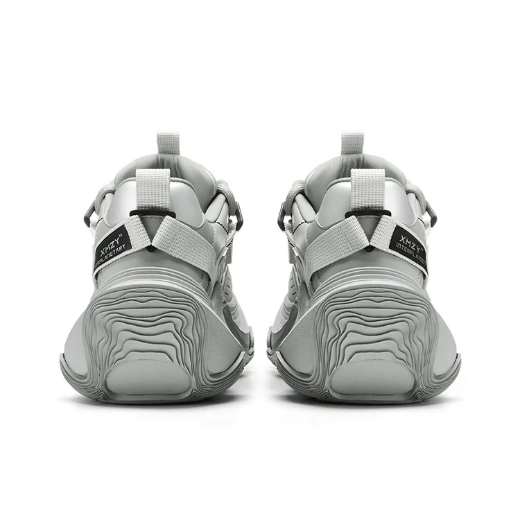 XMZY Dune Series Sandalwood Height Increasing Wear-Resistant Low-Top Chunky Sneakers Unisex-43