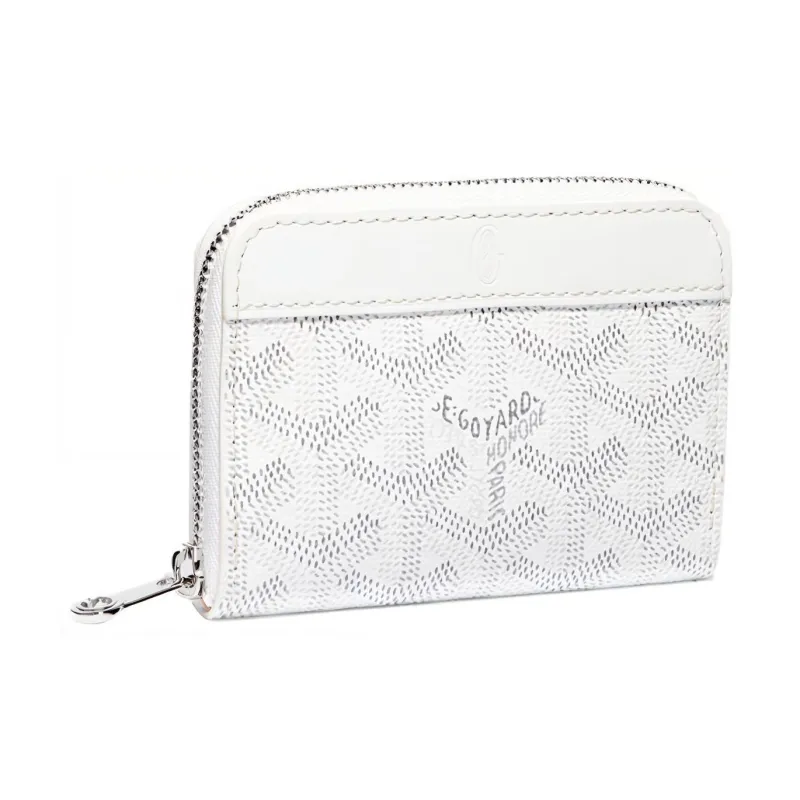 GOYARD MATIGNON Canvas With Leather Wallets Coin Purses Mini Women's White-0