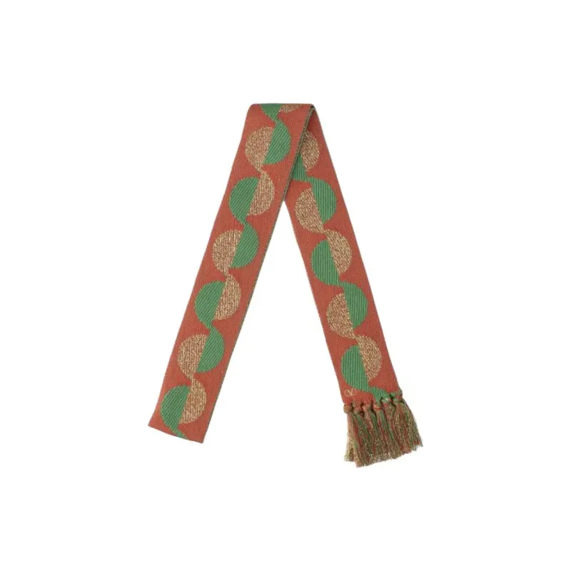 Valentino Cotton, Acrylic, Polyamide, Metal Fiber Knit Scarves Women's Multicolor-1