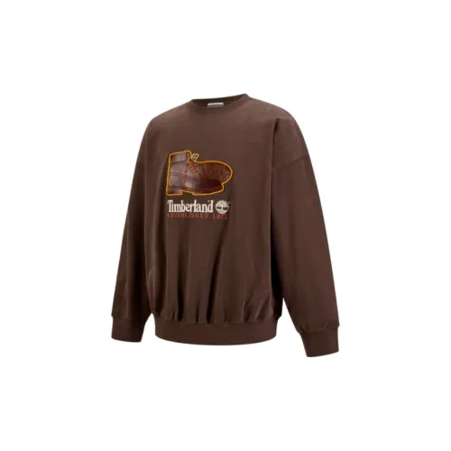 Timberland AF New Box Fit Badge Sweatshirt Unisex Brown